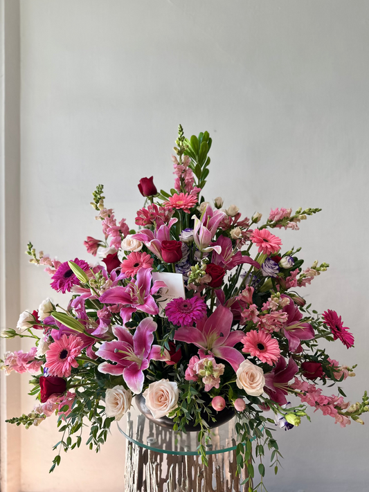 Arreglo pasarela rosa