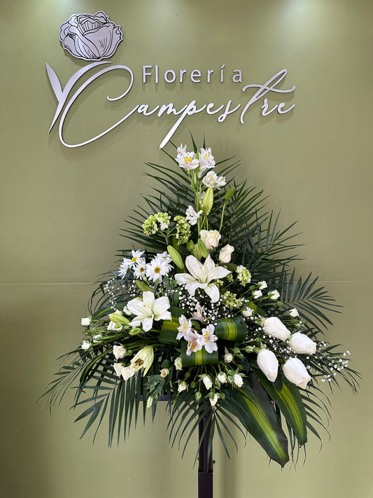 Arreglo paisaje blanco