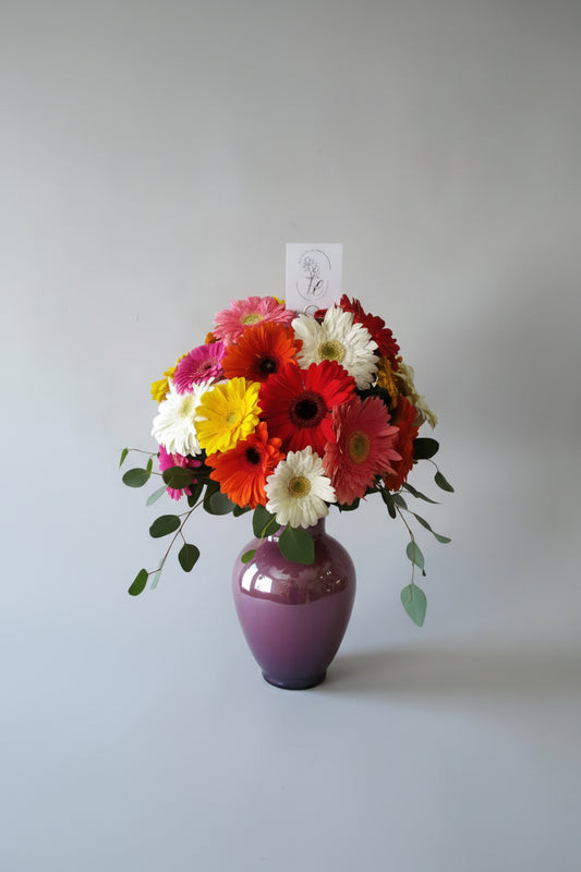 Jarron de 30 gerberas