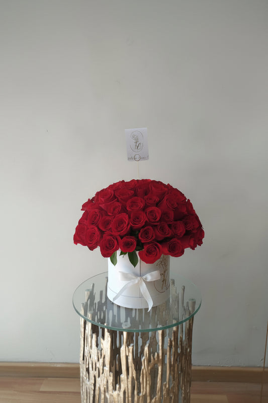 Caja de 50 rosas