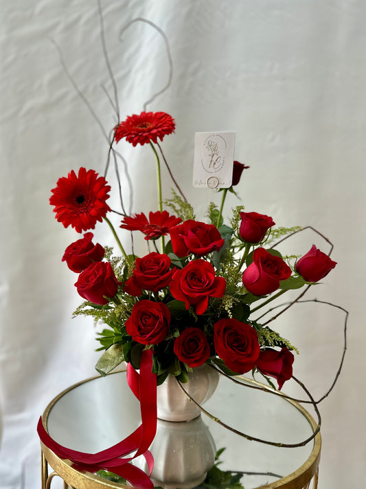 Arreglo belleza en rojo